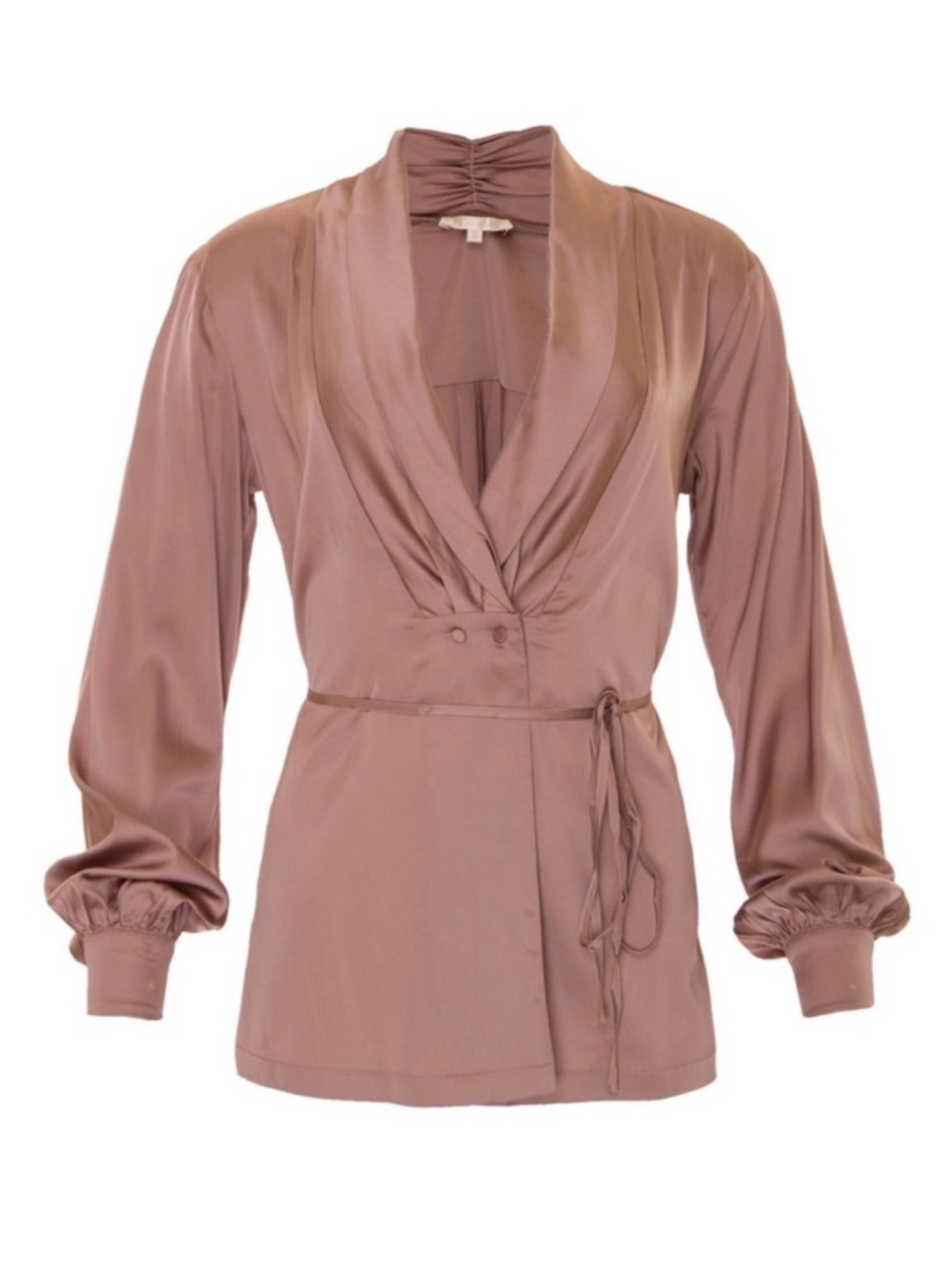 NWT Gold Hawk Ruched Collar Viscose Top Size Medium